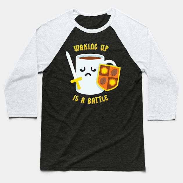 Morning Battle Baseball T-Shirt by MJ